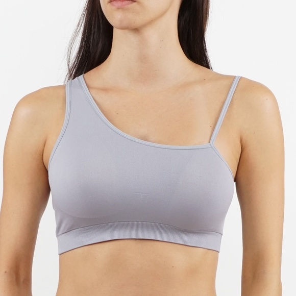 one shoulder yoga bra